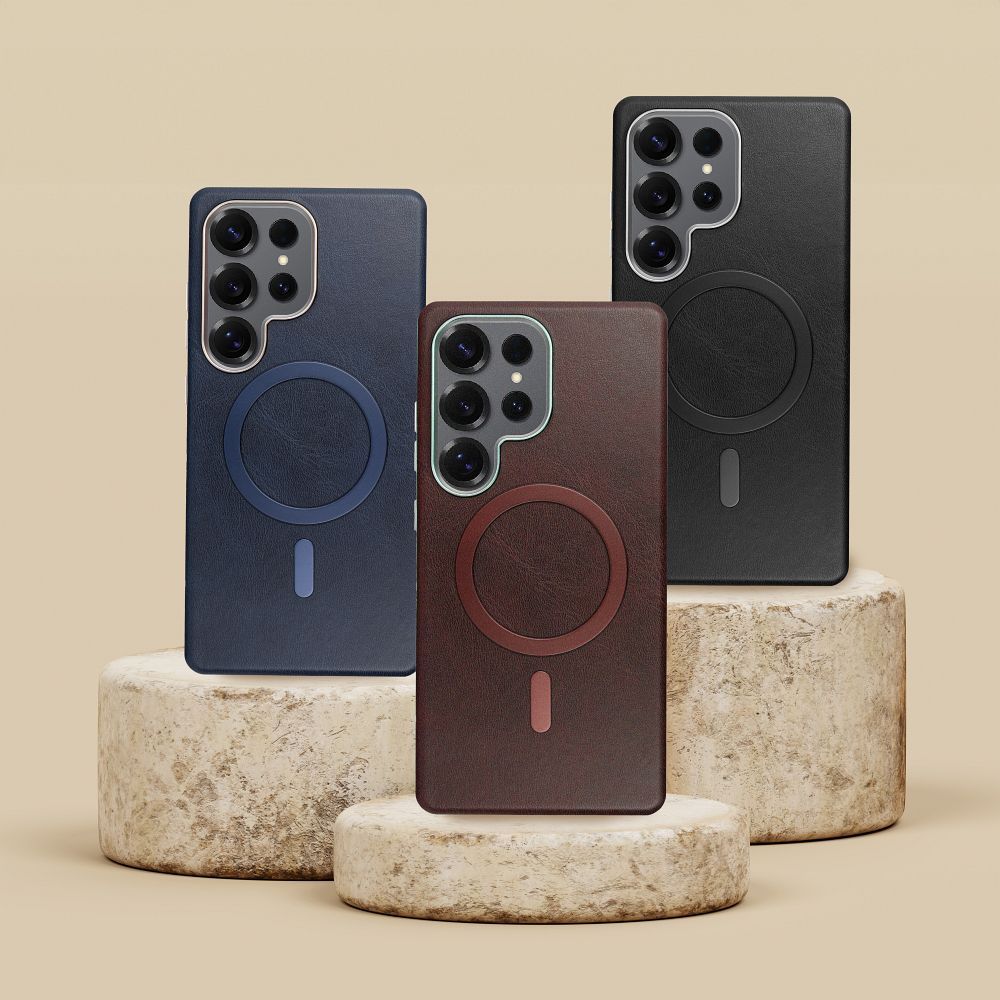 GENTLEMAN MAG COVER Case compatible with MagSafe for SAMSUNG A17 navy blue