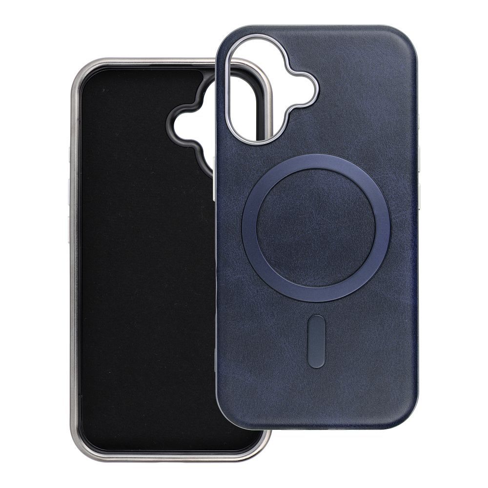 GENTLEMAN MAG COVER Case compatible with MagSafe for IPHONE 16 navy blue