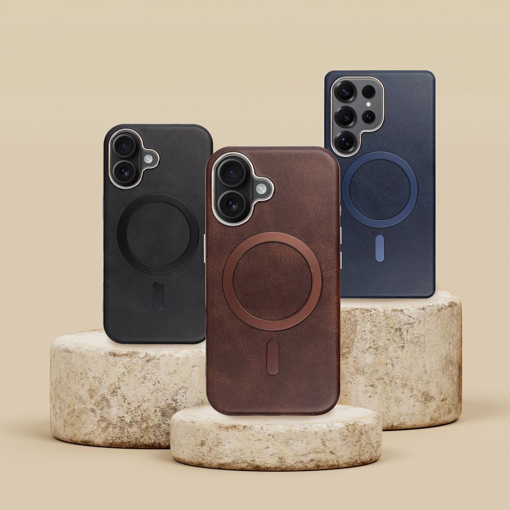 GENTLEMAN MAG COVER Case compatible with MagSafe for IPHONE 16 brown