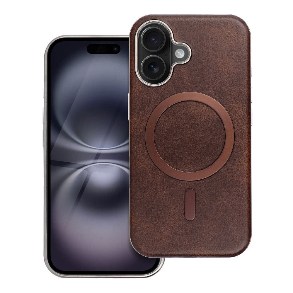 GENTLEMAN MAG COVER Case compatible with MagSafe for IPHONE 15 brown
