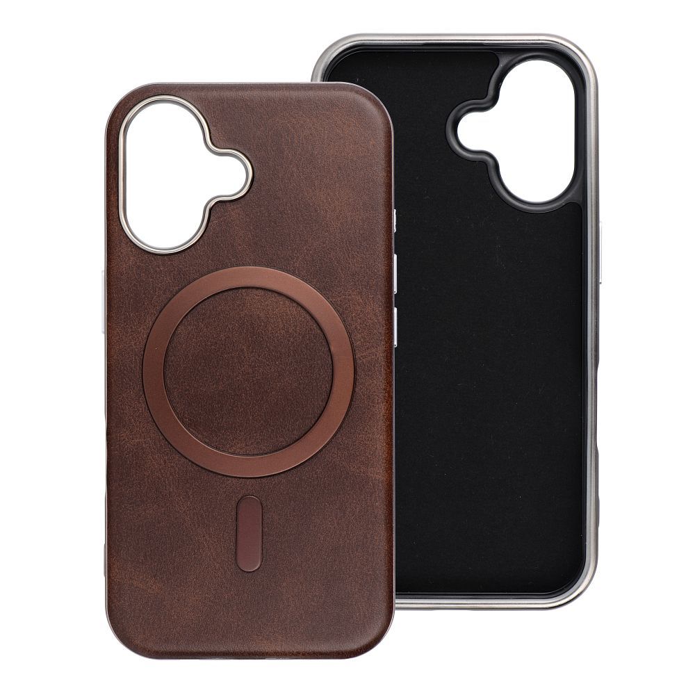 GENTLEMAN MAG COVER Case compatible with MagSafe for IPHONE 15 brown