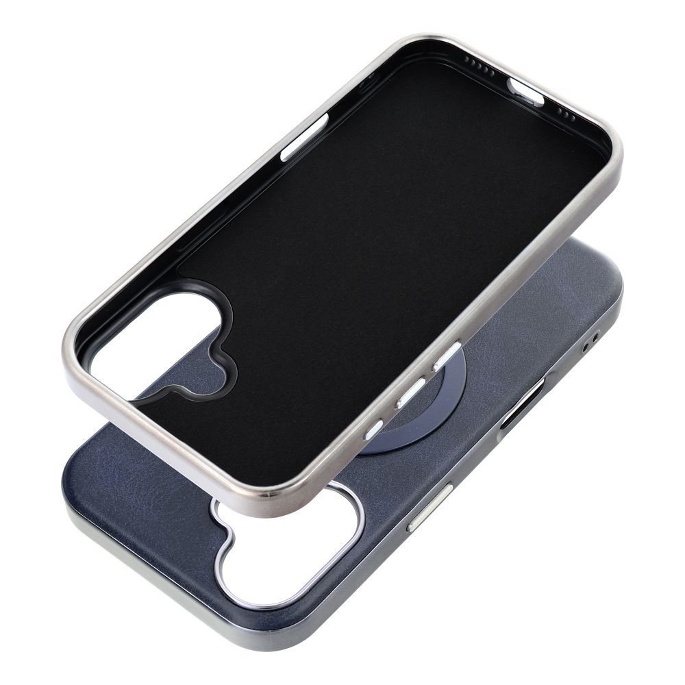 GENTLEMAN MAG COVER Case compatible with MagSafe for IPHONE 15 PRO navy blue