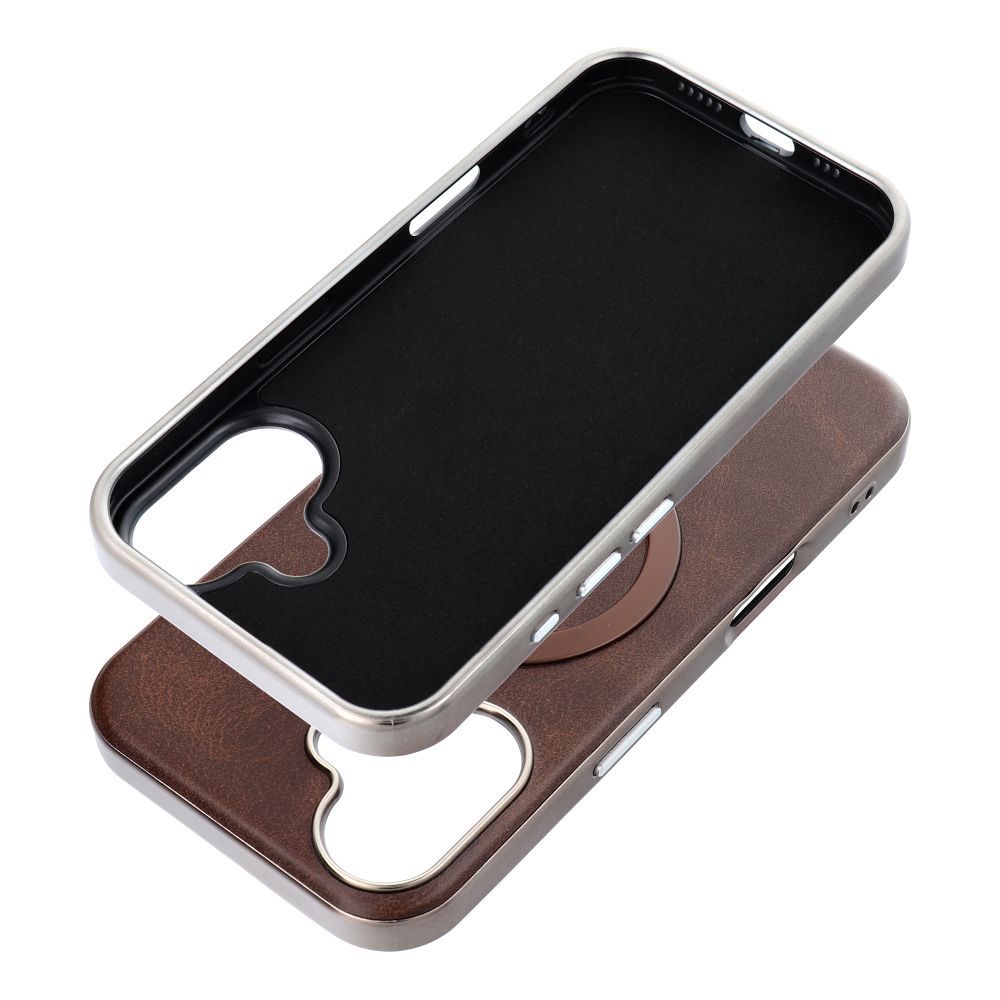 GENTLEMAN MAG COVER Case compatible with MagSafe for IPHONE 15 PRO brown