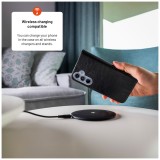 Flipové pouzdro FIXED Opus pro Motorola Moto G86 Power, černá