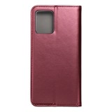 SMART MAGNETO Book case for MOTOROLA G54 burgundy