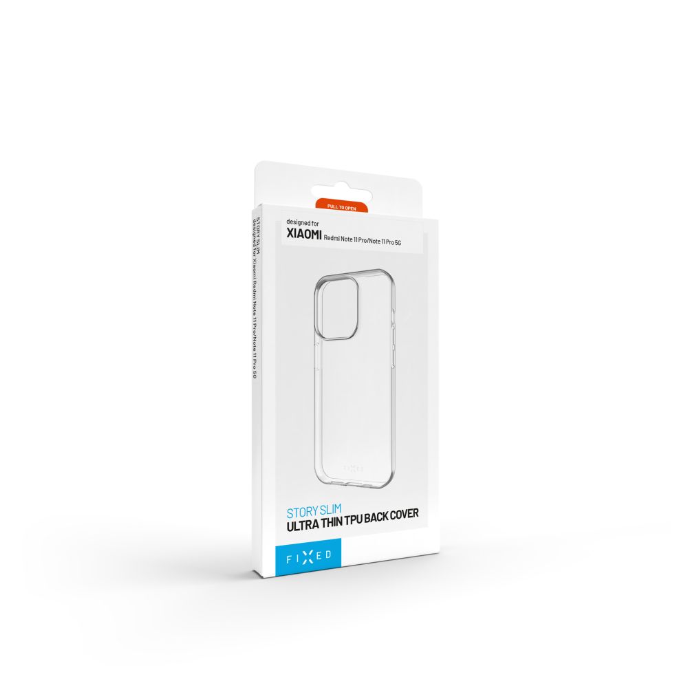 Ultratenký TPU gelový kryt FIXED Story Slim pro Apple iPhone 17, 0,6 mm, čirý