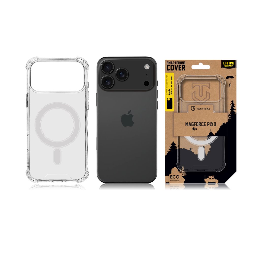 Tactical MagForce Plyo Kryt pro Apple iPhone 17 Pro Max Transparent