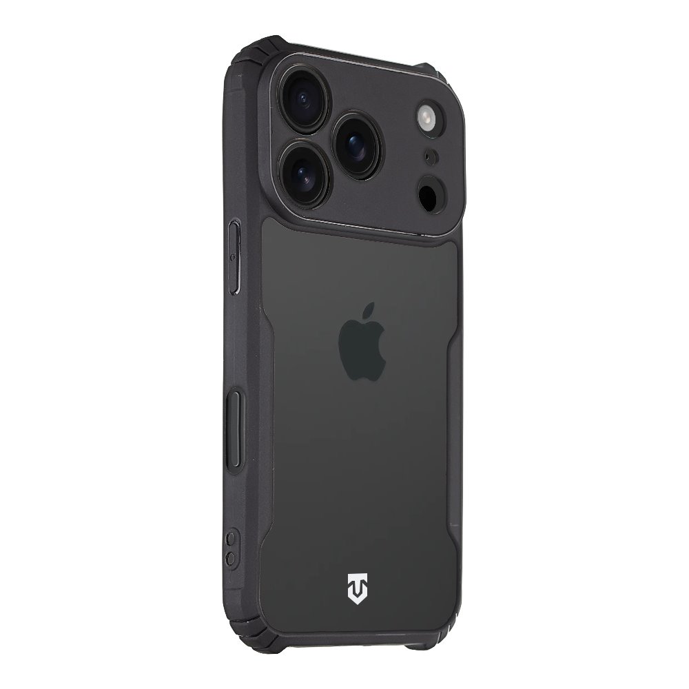 Tactical Quantum Stealth Kryt pro Apple iPhone 17 Pro Clear/Black