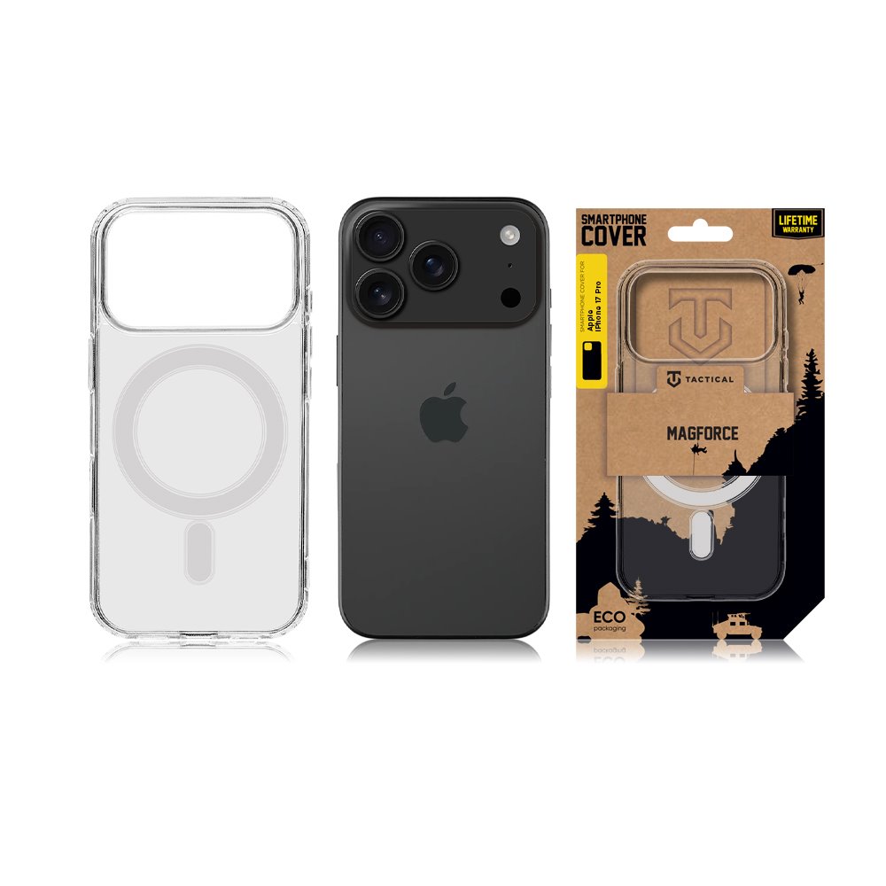 Tactical MagForce Kryt pro Apple iPhone 17 Pro Transparent