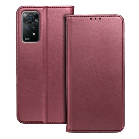 flipové púzdro Smart Magneto pre Xiaomi Redmi Note 13 Pro Plus 5G, vínová