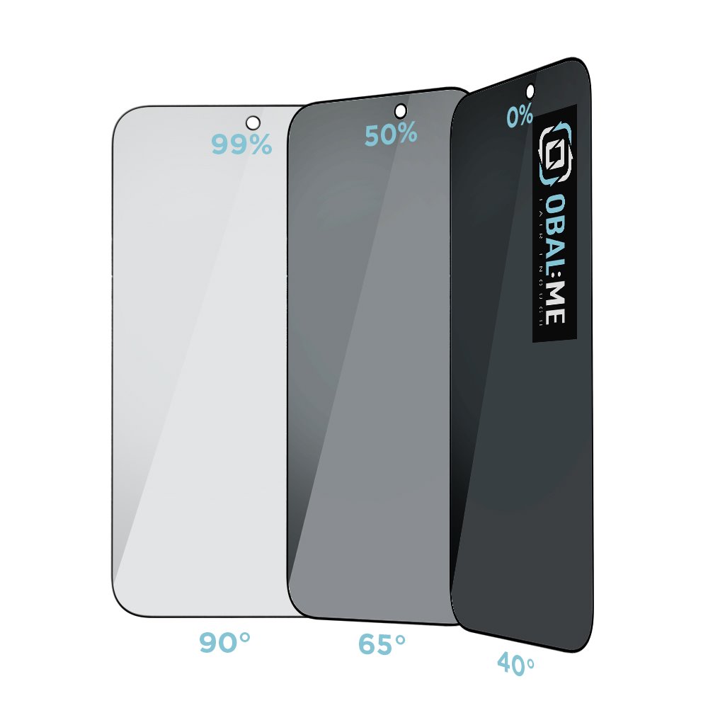 OBAL:ME Privacy 5D Tvrzené Sklo pro Apple iPhone 17 Pro Max Black