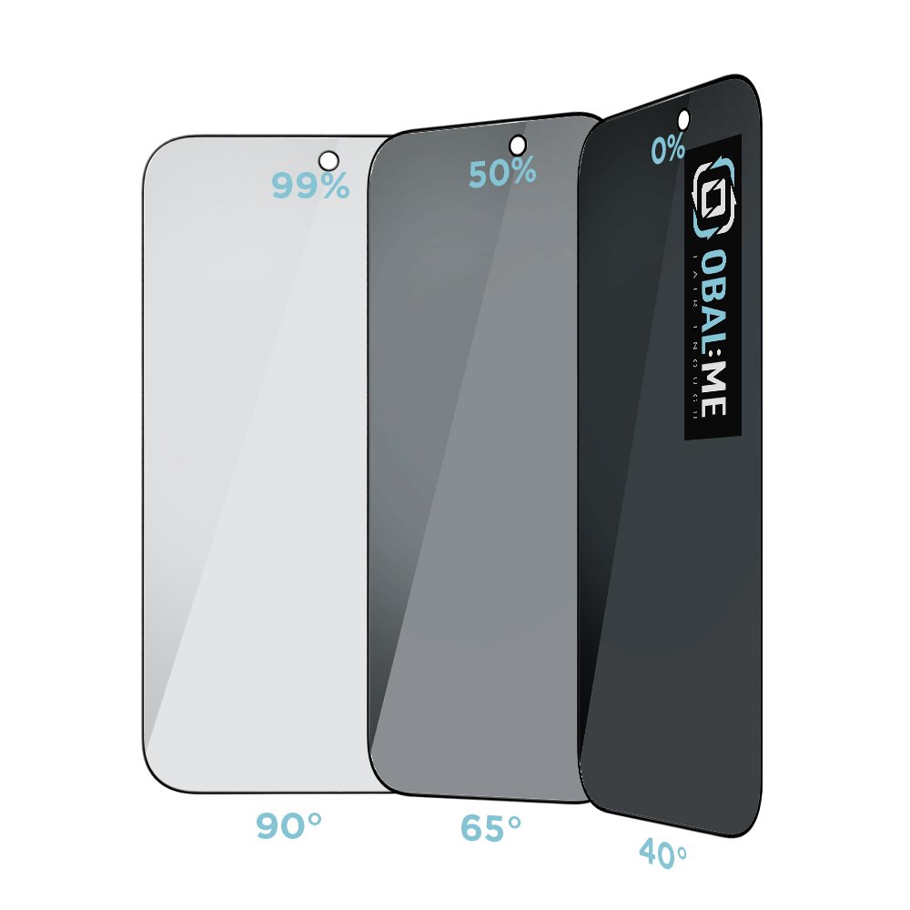 OBAL:ME Privacy 5D Tvrzené Sklo pro Apple iPhone 17/17 Pro Black