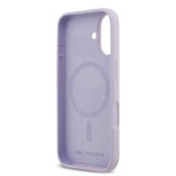 Karl Lagerfeld Liquid Silicone Karl and Choupette MagSafe Zadní Kryt pro iPhone 17 Purple