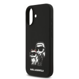 Karl Lagerfeld Liquid Silicone K&CH Sketch MagSafe Zadní Kryt pro iPhone 17 Black