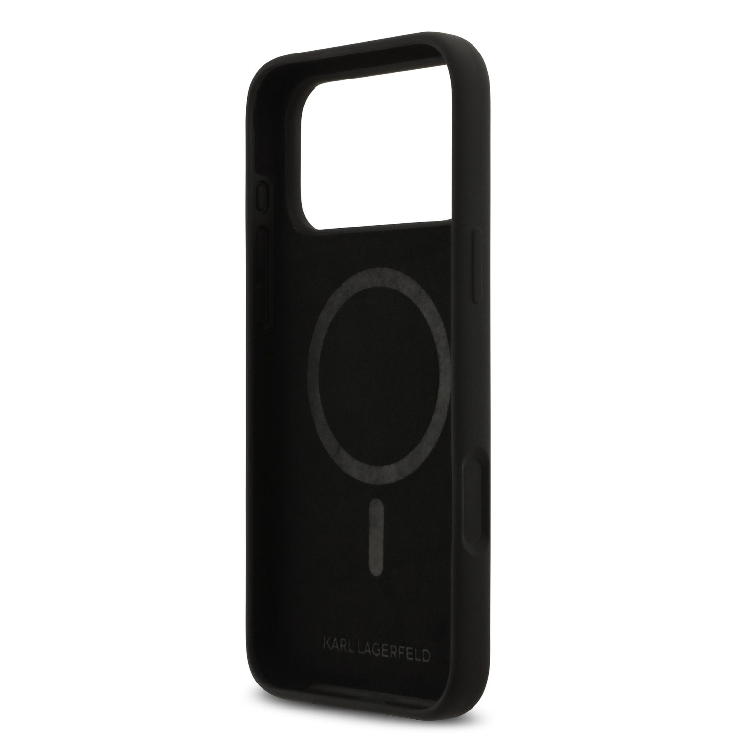 Karl Lagerfeld Liquid Silicone K&CH Sketch MagSafe Zadní Kryt pro iPhone 17 Pro Max Black