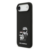 Karl Lagerfeld Liquid Silicone K&CH Sketch MagSafe Zadní Kryt pro iPhone 17 Air Black