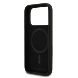 Karl Lagerfeld Liquid Silicone K&CH Sketch MagSafe Zadní Kryt pro iPhone 17 Pro Black