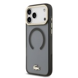 Lacoste PC/TPU Frosted Finish Gold Logo MagSafe Zadní Kryt pro iPhone 17 Pro Max Black