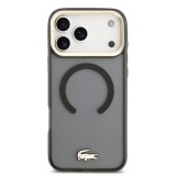 Lacoste PC/TPU Frosted Finish Gold Logo MagSafe Zadní Kryt pro iPhone 17 Pro Max Black