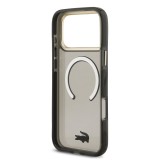 Lacoste PC/TPU Frosted Finish Gold Logo MagSafe Zadní Kryt pro iPhone 17 Pro Max Black