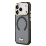 Lacoste PC/TPU Frosted Finish Gold Logo MagSafe Zadní Kryt pro iPhone 17 Pro Black