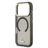 Lacoste PC/TPU Frosted Finish Gold Logo MagSafe Zadní Kryt pro iPhone 17 Pro Black
