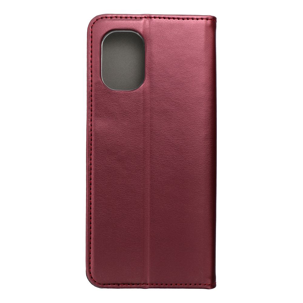 SMART MAGNETO Book case for MOTOROLA G55 5G burgundy
