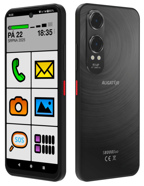 Aligator S8000 Senior 4GB/128GB černá