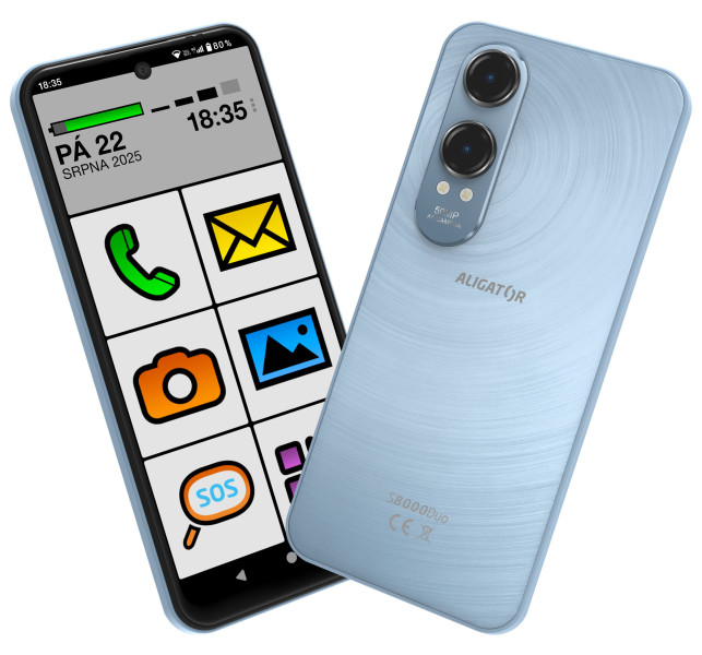 Aligator S8000 Senior 4GB/128GB modrá