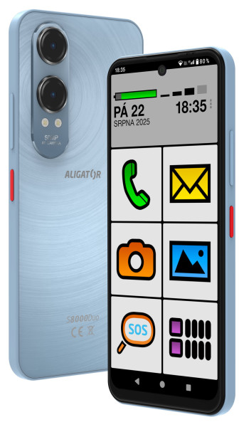 Aligator S8000 Senior 4GB/128GB modrá