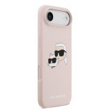 Karl Lagerfeld Liquid Silicone Double Heads MagSafe Zadní Kryt pro iPhone 17 Air Pink