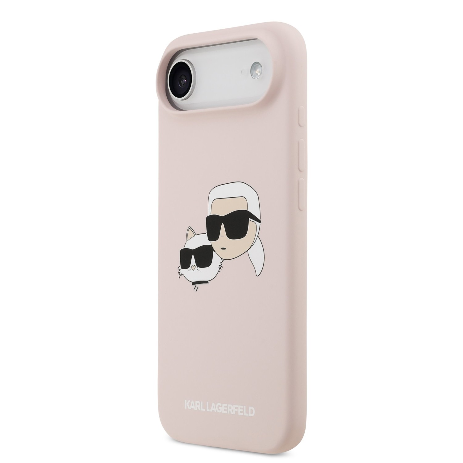Karl Lagerfeld Liquid Silicone Double Heads MagSafe Zadní Kryt pro iPhone 17 Air Pink