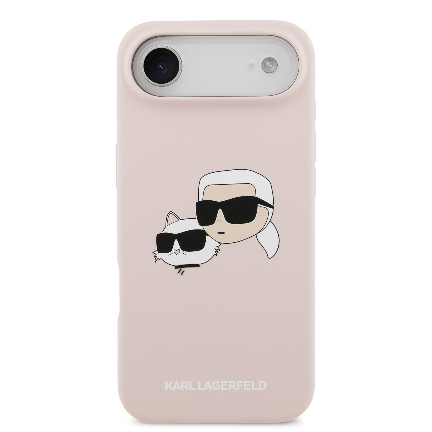 Karl Lagerfeld Liquid Silicone Double Heads MagSafe Zadní Kryt pro iPhone 17 Air Pink
