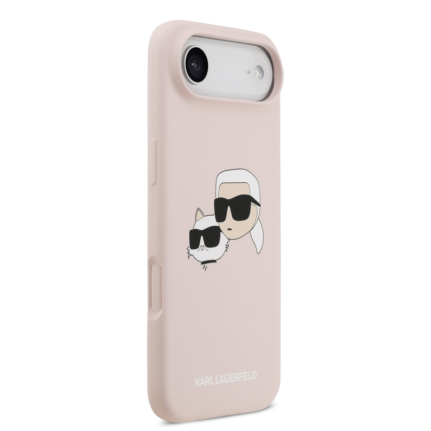 Karl Lagerfeld Liquid Silicone Double Heads MagSafe Zadní Kryt pro iPhone 17 Air Pink