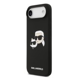 Karl Lagerfeld Liquid Silicone Double Heads MagSafe Zadní Kryt pro iPhone 17 Air Black