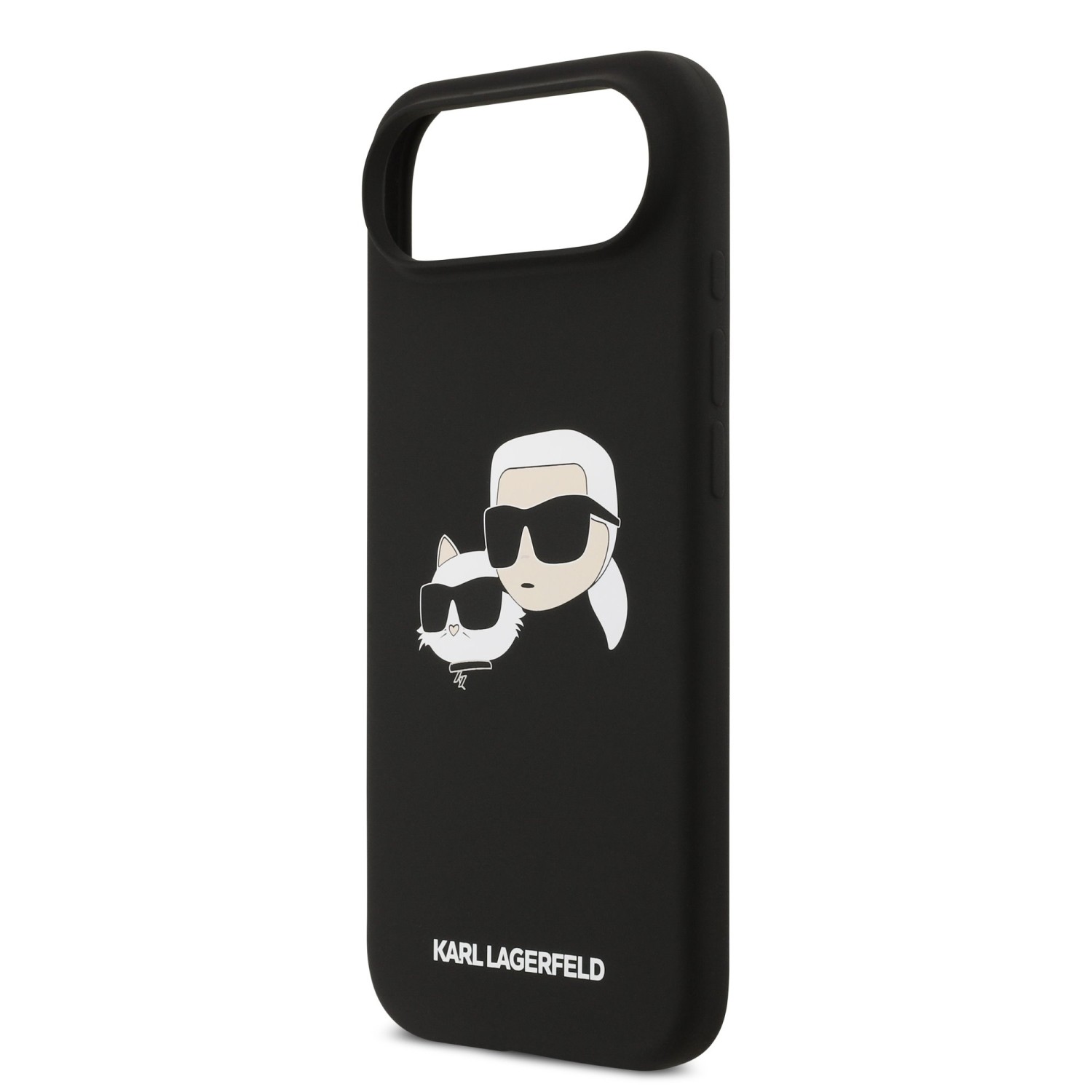 Karl Lagerfeld Liquid Silicone Double Heads MagSafe Zadní Kryt pro iPhone 17 Air Black