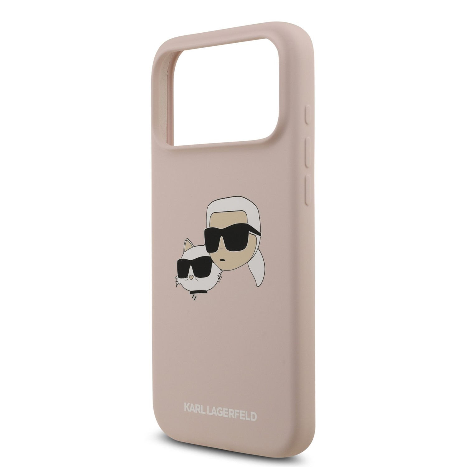 Karl Lagerfeld Liquid Silicone Double Heads MagSafe Zadní Kryt pro iPhone 17 Pro Max Pink