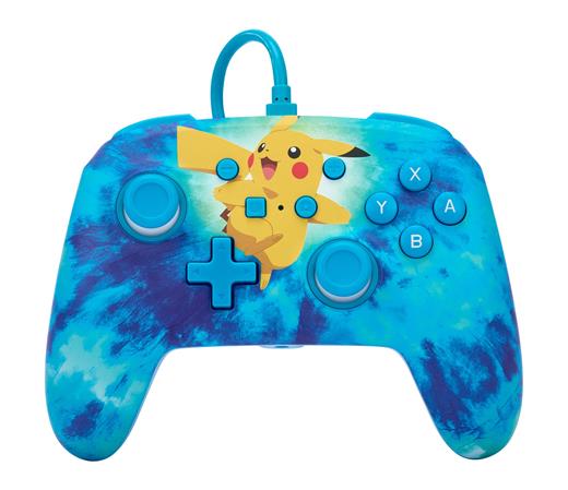 PowerA Enhanced Wired Controller for Nintendo Switch - Tie Dye Pikachu