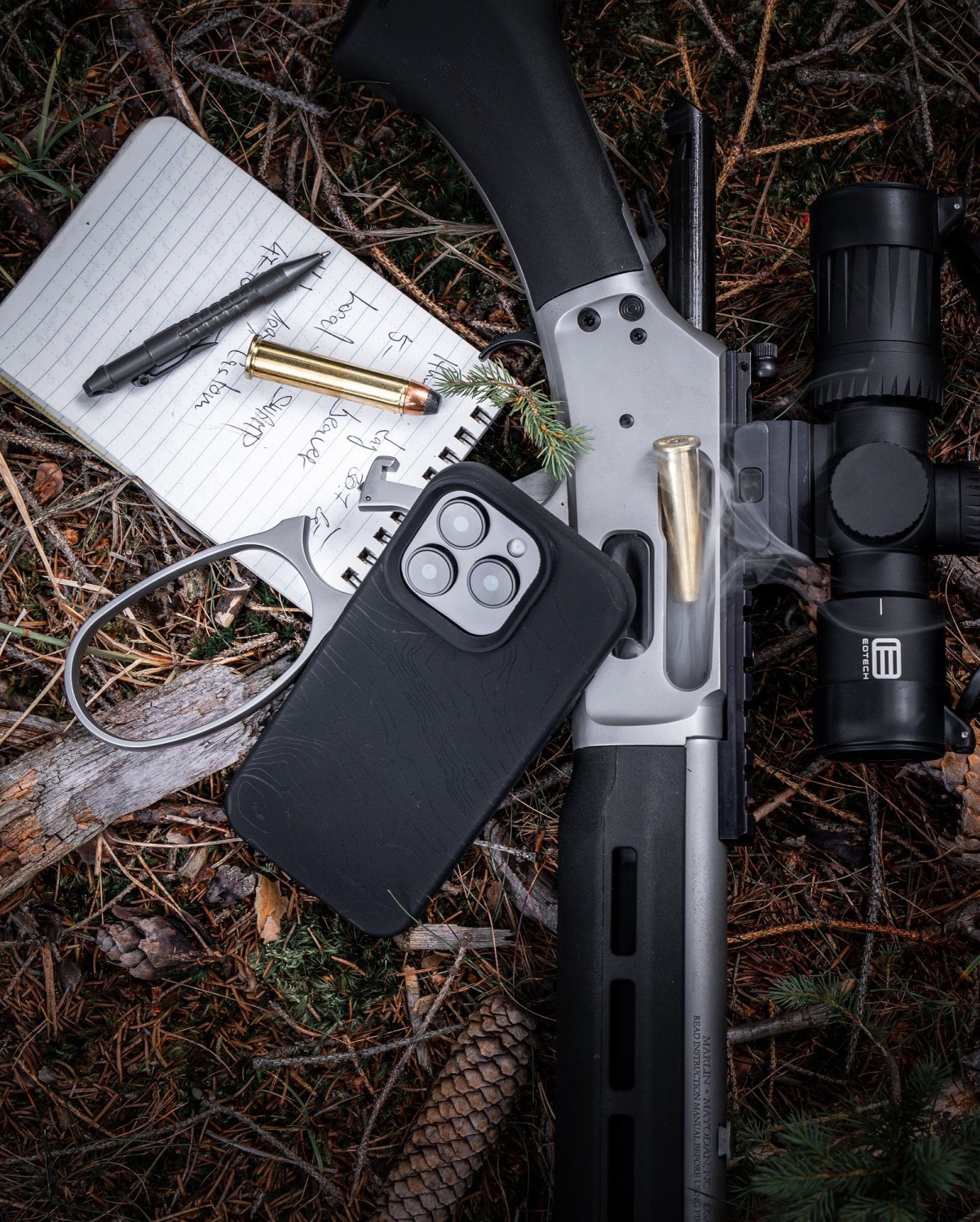 Tactical MagForce Beaver Kryt pro iPhone 15 Pro Asphalt