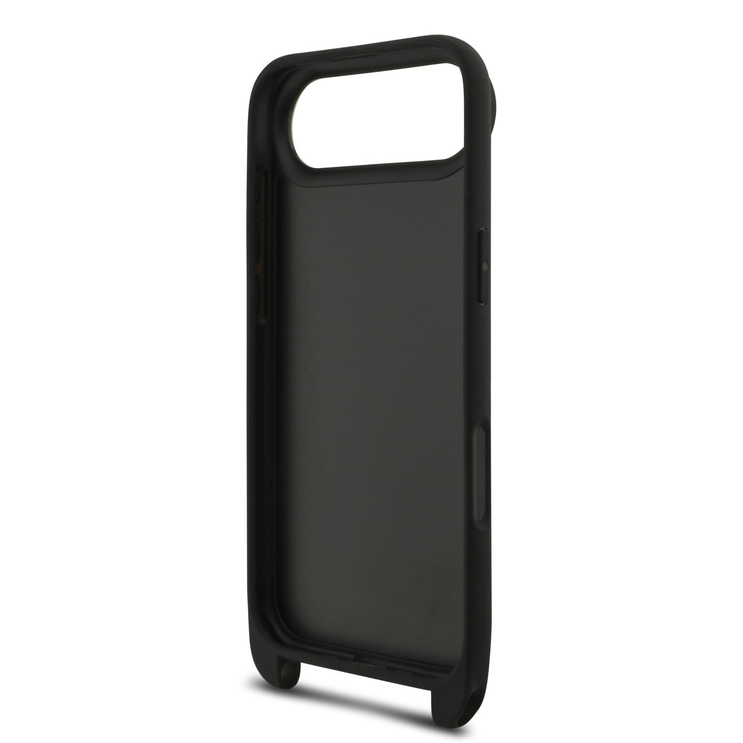 Karl Lagerfeld Saffiano Crossbody Popruh Metal Karl and Choupette Zadní Kryt pro iPhone 17 Air Black