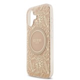 Guess IML Flowers Allover Strap MagSafe Zadní Kryt pro iPhone 17 Pink