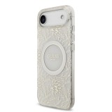 Guess IML Flowers Allover Strap MagSafe Zadní Kryt pro iPhone 17 Air White