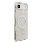 Guess IML Flowers Allover Strap MagSafe Zadní Kryt pro iPhone 17 Air White