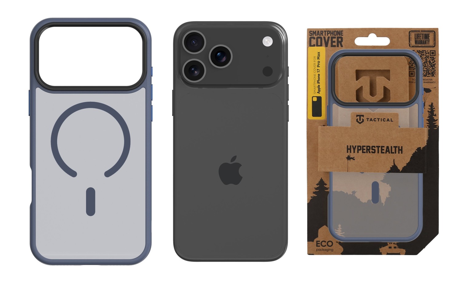 Tactical MagForce Hyperstealth Kryt pro iPhone 17 Pro Max Deep Blue