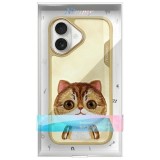 NIMMY case BIG EYED PET 2.0 Cat for IPHONE 16 khaki