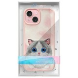 NIMMY case BIG EYED PET 2.0 Cat for IPHONE 15 pink