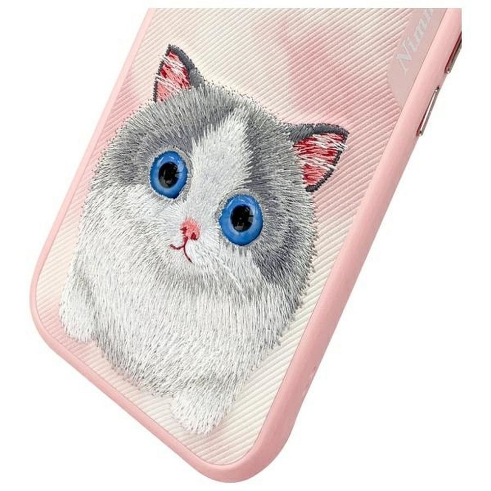 Zadní kryt NIMMY case BIG EYED PET 2.0 Cat Pro Apple iPhone 15 Pro Max, růžová