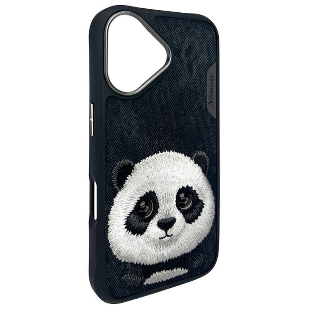 Zadní kryt NIMMY case BIG EYED PET 2.0 Panda pro Apple iPhone 15 Pro Max, černá