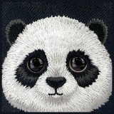 Zadní kryt NIMMY case BIG EYED PET 2.0 Panda pro Apple iPhone 16 Pro Max, černá