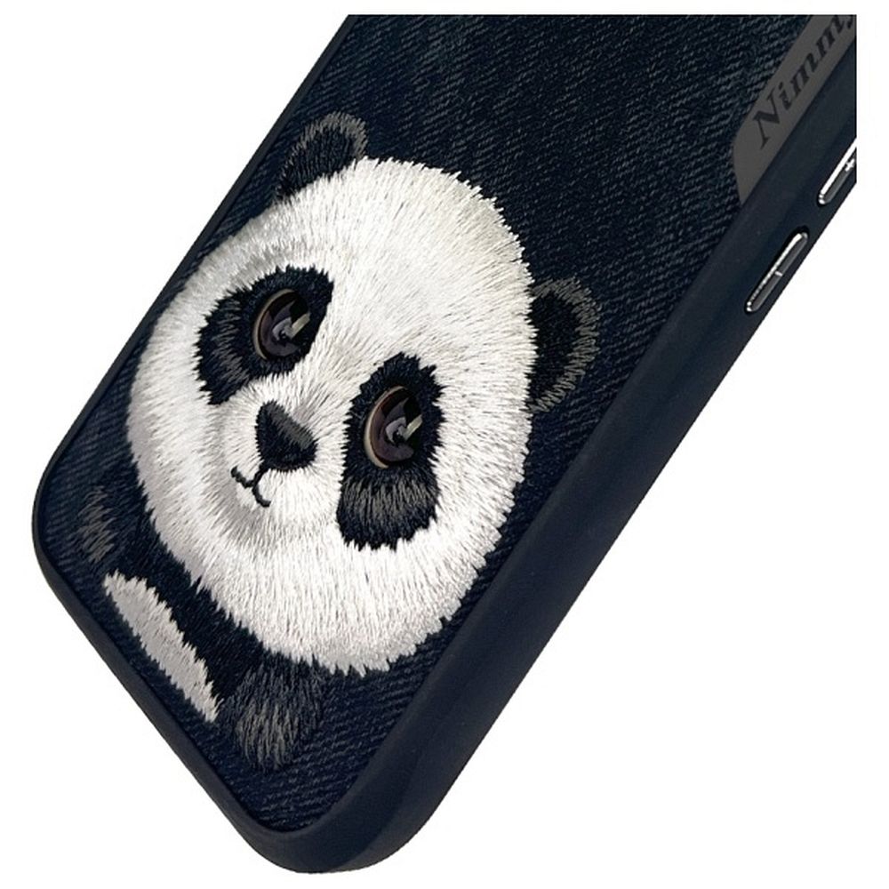 Zadní kryt NIMMY case BIG EYED PET 2.0 Panda pro Apple iPhone 16 Pro Max, černá